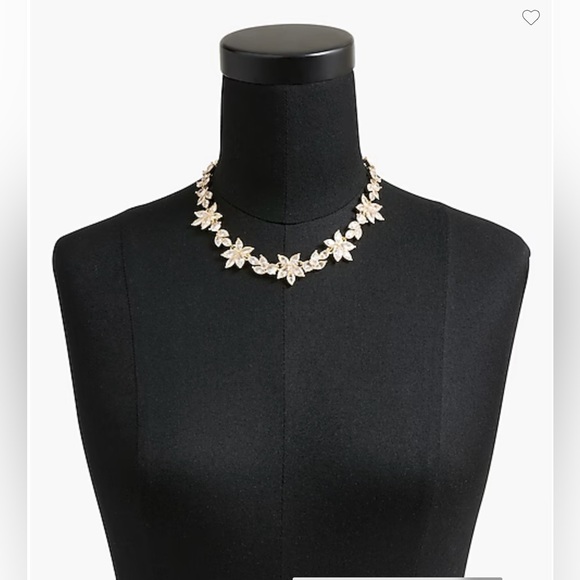 Reduced New! J.Crew CZ Gold Bling Necklace Fancy Party Flashy Necklace - Picture 2 of 3